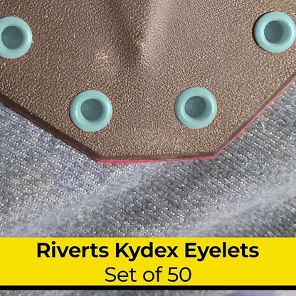 Kydex Rivets Eyelets, 8-8 1/4" Multicolored Grommet Eyelets - Image 2