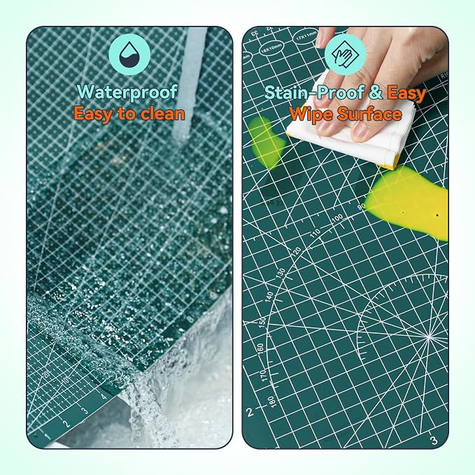 HTVRONT 5 Packs Self Healing Cutting Mat- 12" x 18” Double-Sided Cutting Mats - Image 7