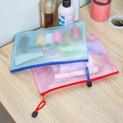 AUSTARK 20 Pcs Zipper File Bags, Plastic Mesh Pouch, Board Game Storage Bag - Image 4