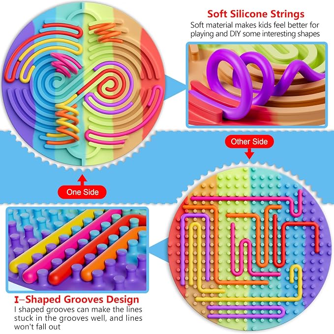 Sensory Activity Board for Kids Toddler Boys, Sensory Fidget Toys for Stress - Image 3