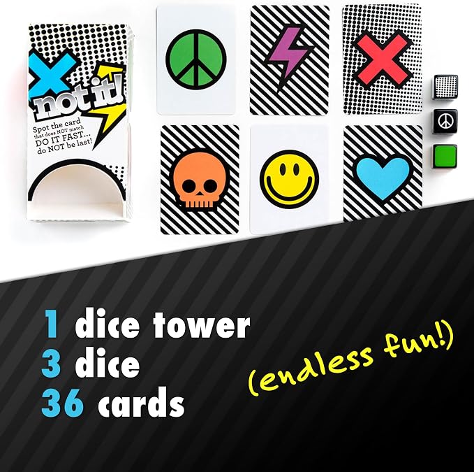 Not It! Dice Tower: Roll The Dice, Dodge The Match, Exciting Family Game Night - Image 5