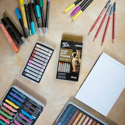 Mont Marte Metallic Soft Pastels 10pc - Image 6