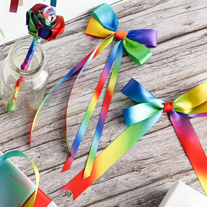 MEEDEE Rainbow Satin Ribbon - Image 7