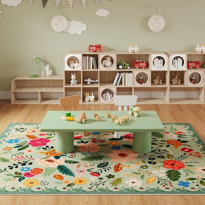 Rugcomf Living Room Rug 6x9 Rug Machine Washable Boho Area Rug Non Slip Floral - Image 8