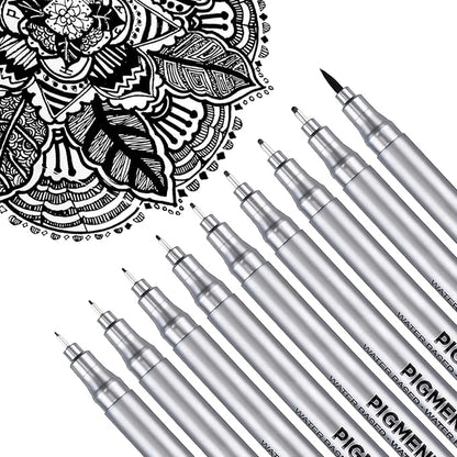 Dyvicl Micro-Pen Fineliner Pens, Journaling, 9 Pack by Dyvicl
