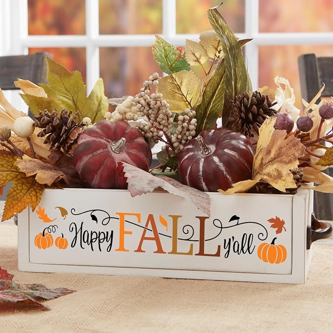 Fall Stencils for Painting on Wood Pumpkin Thanksgiving Stencil Reusable Hello - Image 4