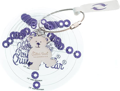 The Quilted Bear Circle Quilting Templates – 8 Clear Non-Slip Acrylic Quilt - Image 4
