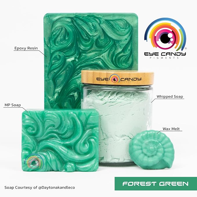 Eye Candy Pigments Premium Green Mica Powder - Image 2