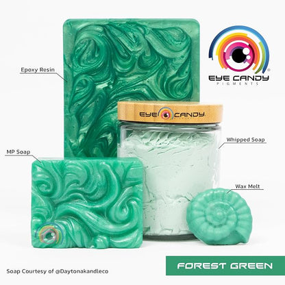Eye Candy Pigments Premium Green Mica Powder - Image 2