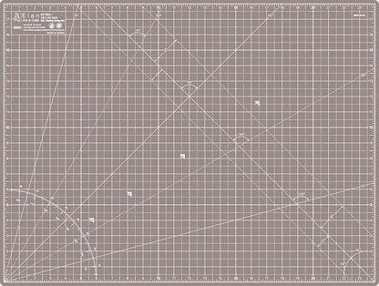 Elan Cutting Mat A2 Black & Taupe, Self Healing Cutting Mat 18x24 Inch - Image 2