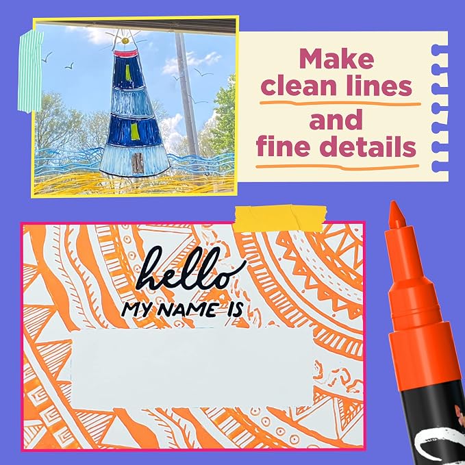 Extra Fine Tip Chalk Markers - Image 4