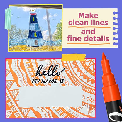 Extra Fine Tip Chalk Markers - Image 4