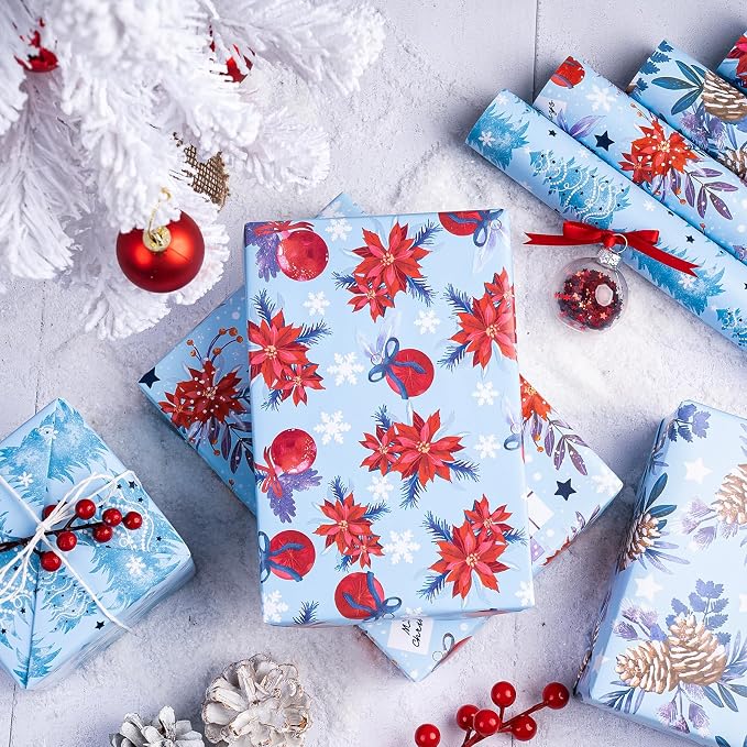 WRAPAHOLIC 30 Inch Christmas Wrapping Paper Roll - Image 5