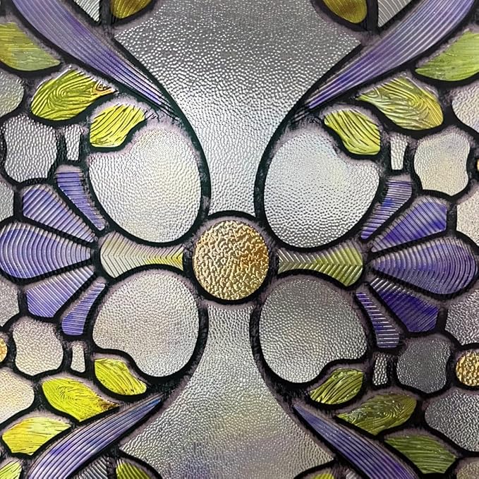 3D Stained Glass Window Film, Decorative Window Privacy Film - Image 2