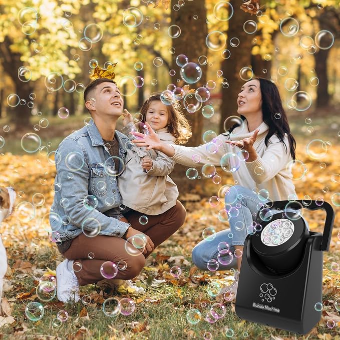 Bubble Machine for Kids Toddlers, Automatic Bubble Blower, Portable Adjustable - Image 6