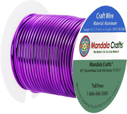 Mandala Crafts 16 Gauge Anodized Aluminum Craft Wire - Image 2