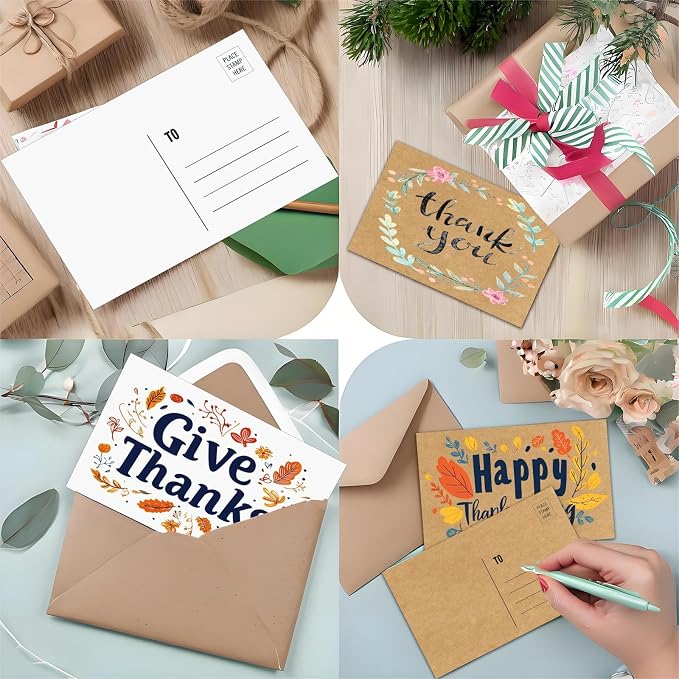 4x6 Blank Postcards for Mailing, Thick Cardstock, Thank You, Invitations & DIY - Image 8