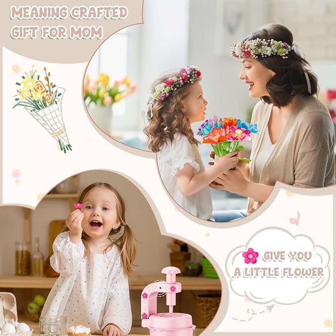 Fabric Flower Bouquets Toys, DIY Craft Kits - Image 6