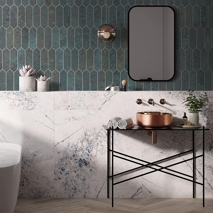 SUNWINGS Backsplash Tile for Kitchen Peel and Stick, Stone Composite Self - Image 6
