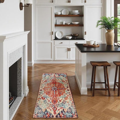 Lahome Bohemian Floral Medallion Runner Rug - Image 3