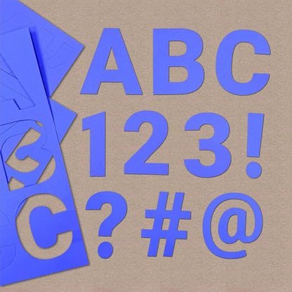 209 Pcs 3" Purple Bulletin Board Letters & Numbers, Capital Letters, Punctuation - Image 2