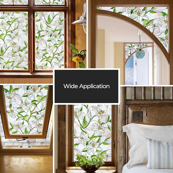 3D Stained Glass Window Film, Decorative Window Privacy Film - Image 7
