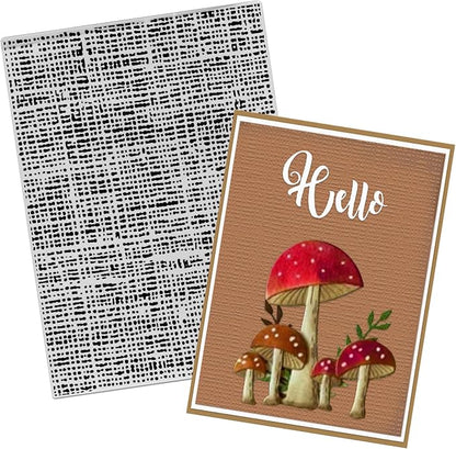 Threetols 3-D Textured Impressions Embossing Folder, Line Background Embossing by Threetols