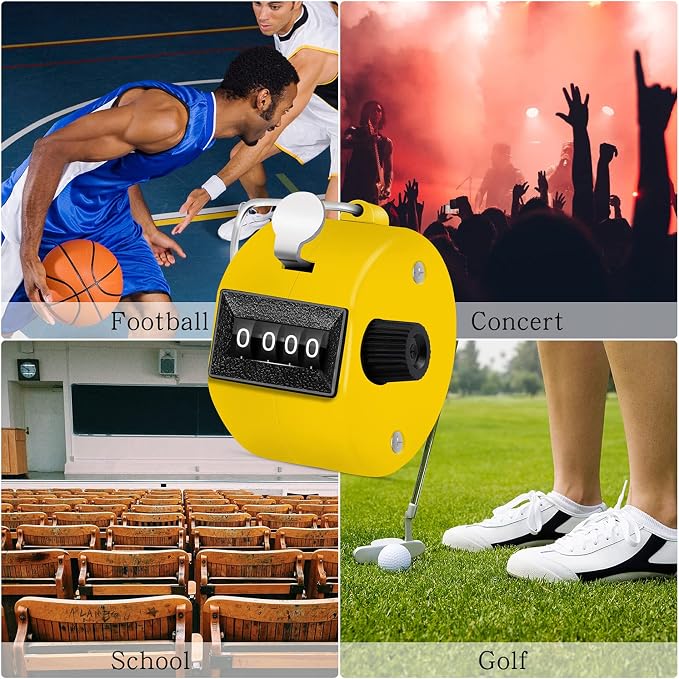 12 Pcs Hand Tally Counter 4-Digit Lap Counter Clicker, Manual Mechanical - Image 6