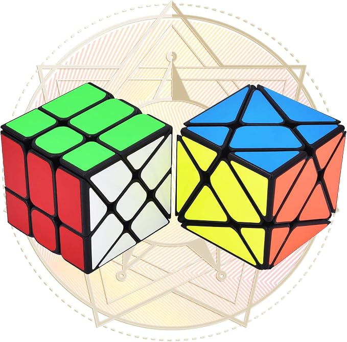 JoyTown Speed Cube Set of 2 Bundle Pack Windmill Cube Magic Puzzle, YJ Axis V2 - Image 6