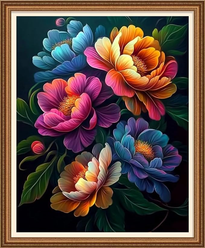 Disnesart Cross Stitch Stamped Full Embroidery Kits DIY 11CT Cotton Thread by Unknown