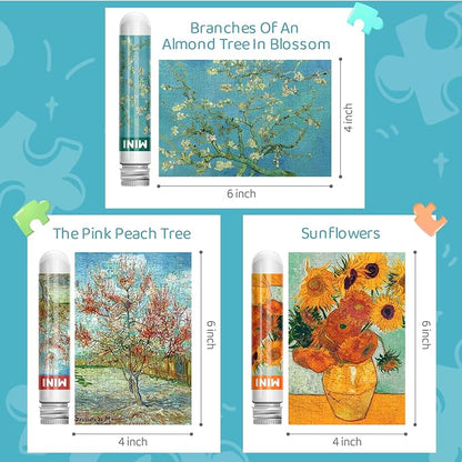150 Pieces Mini Jigsaw Puzzles for Adults & Kids, Branches Of An Almond Tree In - Image 5