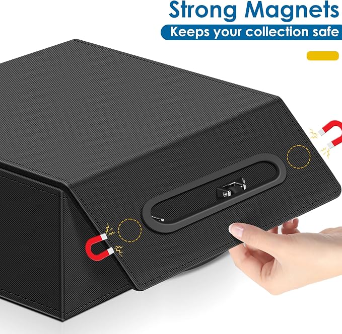 110+ Magnetic Card Holder Card Deck Case, Leather Magnetic Closure Commander - Image 4