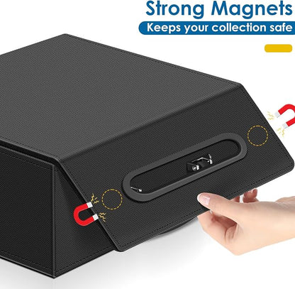 110+ Magnetic Card Holder Card Deck Case, Leather Magnetic Closure Commander - Image 4