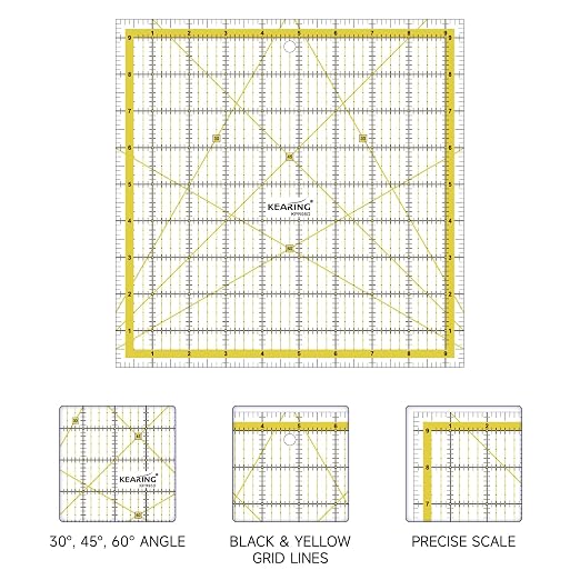KERING Square Quilting Ruler - Image 4