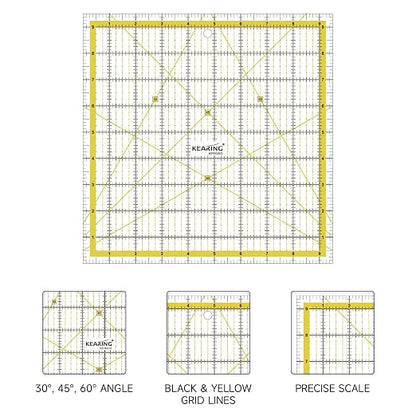 KERING Square Quilting Ruler - Image 4