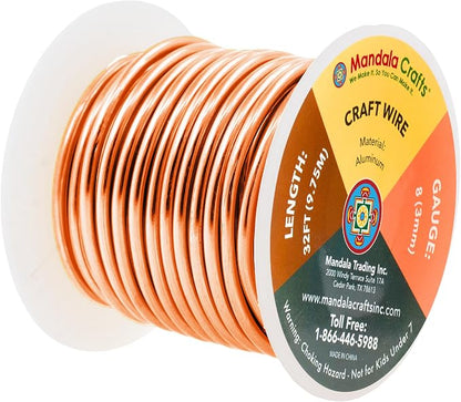 Mandala Crafts 8 Gauge Anodized Aluminum Craft Wire - Image 2