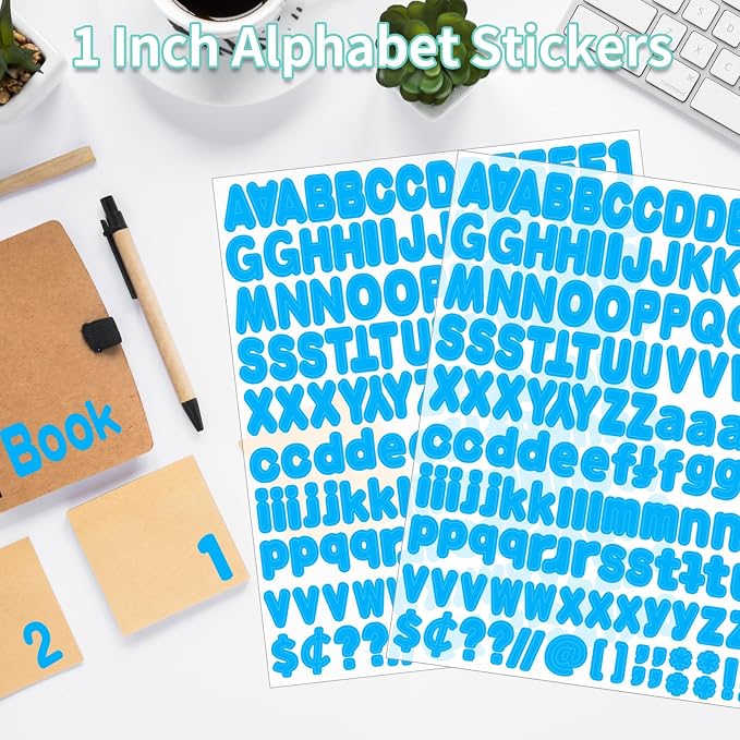 Alphabet Stickers, Self-Adhesive Vinyl Mailbox Numbers, Letters - Image 4