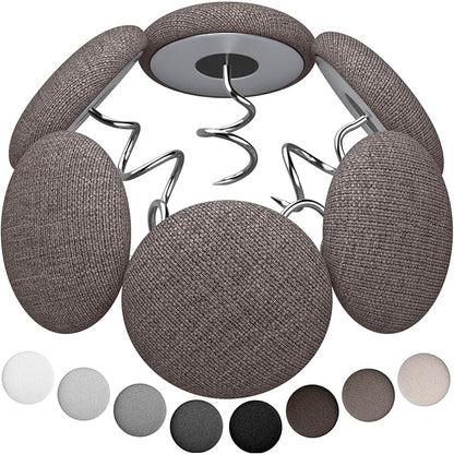 Linen Fabric-Covered Twist Pins by AHAILUOO