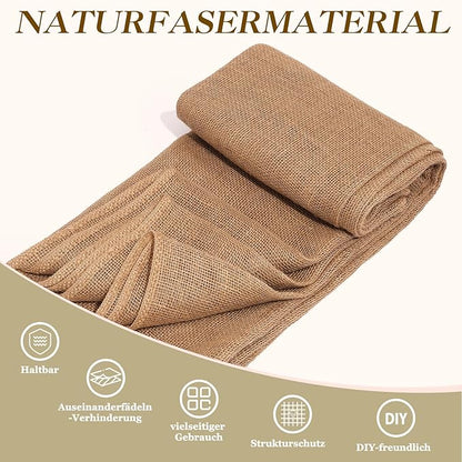40" x20 Feet Premium Natural Burlap Fabric Roll – Multipurpose - Image 2