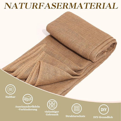 40" x80 Feet Premium Natural Burlap Fabric Roll – Multipurpose - Image 2