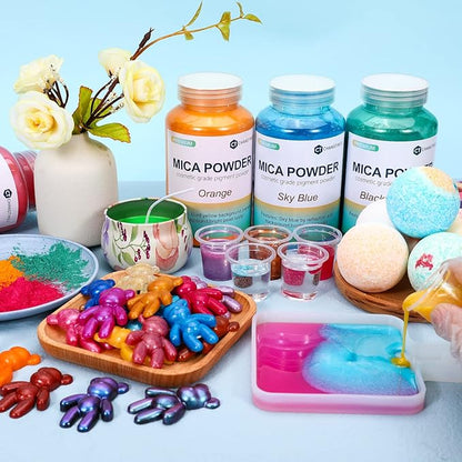 Mica Powder, 7.05OZ（200g）, Epoxy Resin, Candle Making, Bath Bombs - Image 4