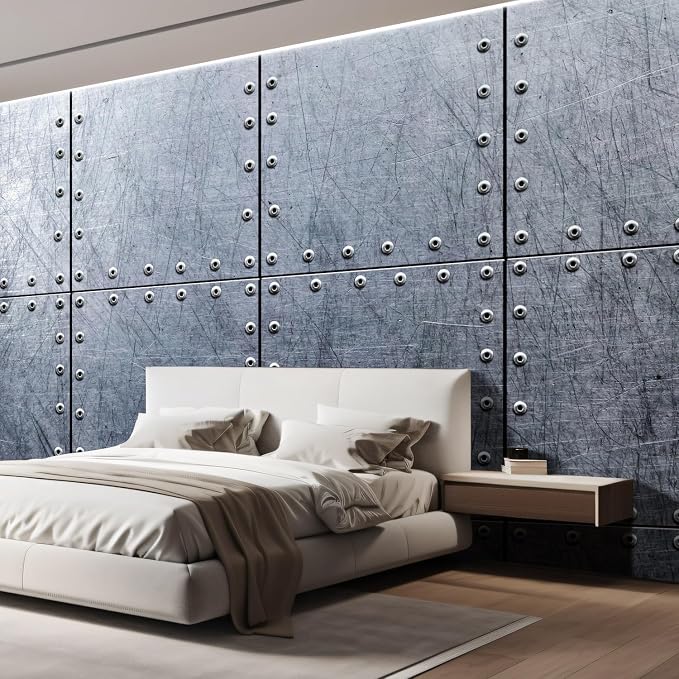 wall26 Wall Sticker/Wall Mural Metal Background, Not Peel and Stick, Non-Woven - Image 4