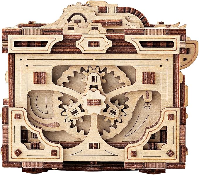 Wood Trick Enigma Chest Lock Puzzle Box Wooden 3D Puzzles - Image 5