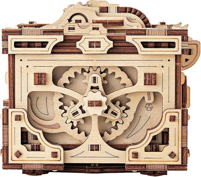 Wood Trick Enigma Chest Lock Puzzle Box Wooden 3D Puzzles - Image 5