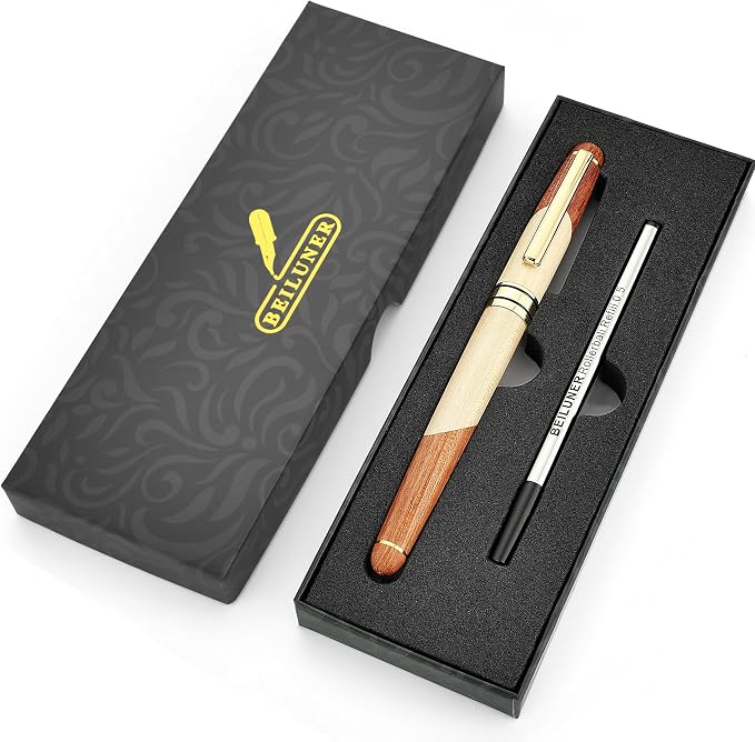 BEILUNER Luxury Wood Ballpoint Pen Writing Set, Maple-Elegant Fancy Nice Gift - Image 9