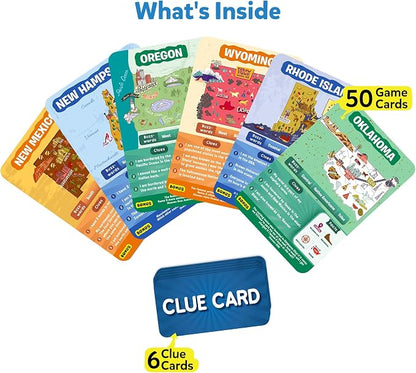 Skillmatics Guess in 10 States of America, Educational Travel Toys, Christmas - Image 2