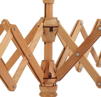 Handcrafted Wooden Table Top Yarn Swift – Beechwood Umbrella Swift - Image 6