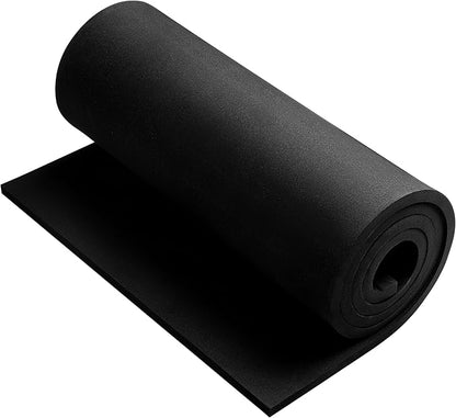 AMZQNART EVA Foam 12mm, Cosplay Foam 16x59 inch Black, High Density 90 kg/m³ by AMZQNART