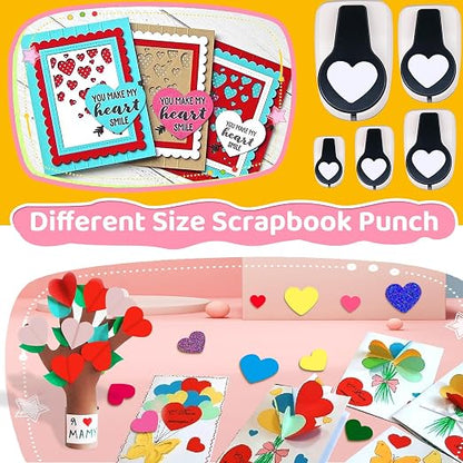 Heart Hole Puncher for Crafts, Heart Paper Cutter, Hearts Paper Punch, Hearts - Image 4