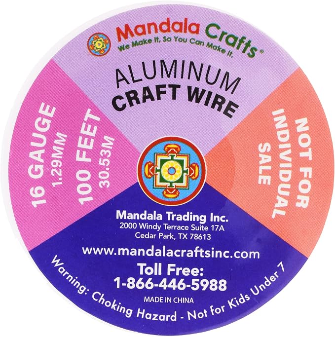 Mandala Crafts 16 Gauge Anodized Aluminum Craft Wire - Image 6